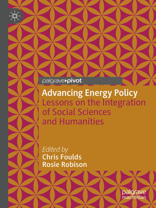 Title details for Advancing Energy Policy by Chris Foulds - Available